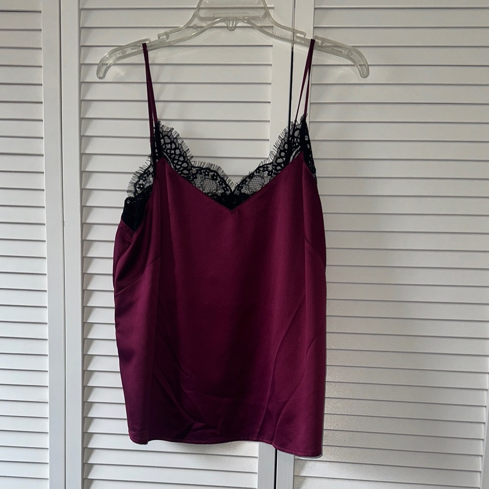 Kaari Blue Burgundy Lace Cami